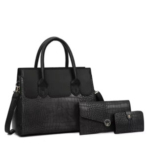 Sac à main Croco noir