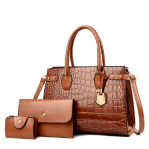 Sac à main Croco Marron