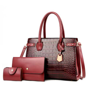 Sac à main Croco Rouge