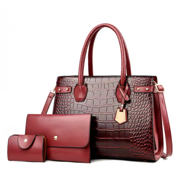 Sac à main Croco Rouge