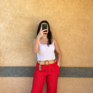 Pantalon Naomie Rouge
