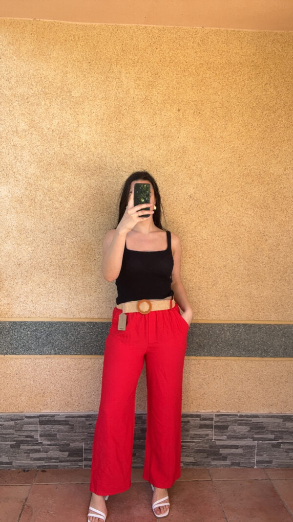 Pantalon Naomie Rouge – Image 2