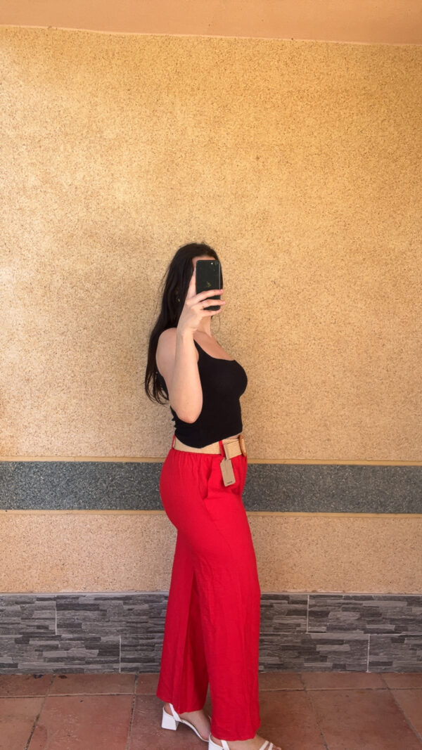 Pantalon Naomie Rouge – Image 3
