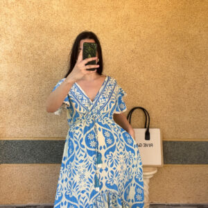 Robe longue bleu Anissa