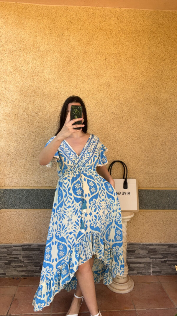 Robe longue bleu Anissa