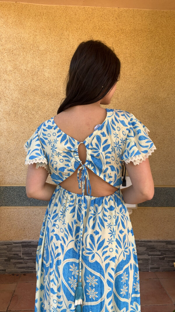 Robe longue bleu Anissa – Image 3