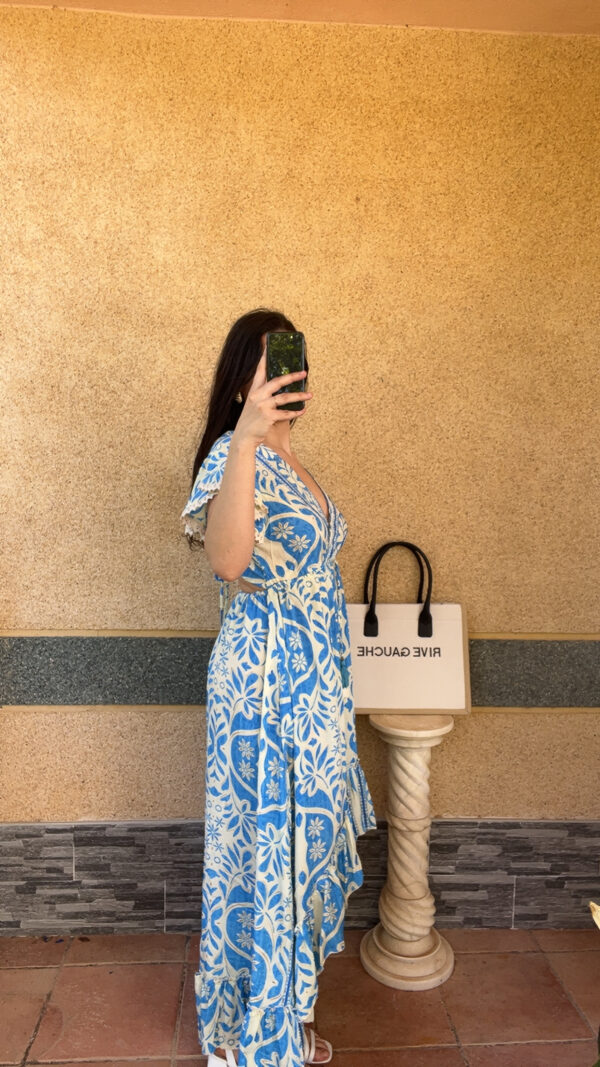 Robe longue bleu Anissa – Image 4
