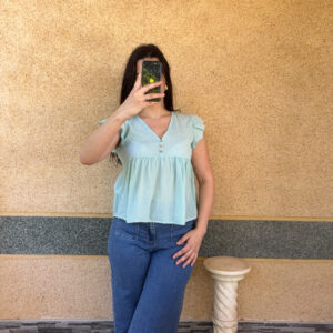 Blouse Marie Vert / Bleu