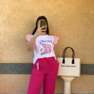 Pantalon fuschia Alba