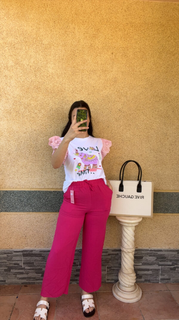 Pantalon fuschia Alba
