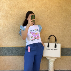 Pantalon bleu Alba