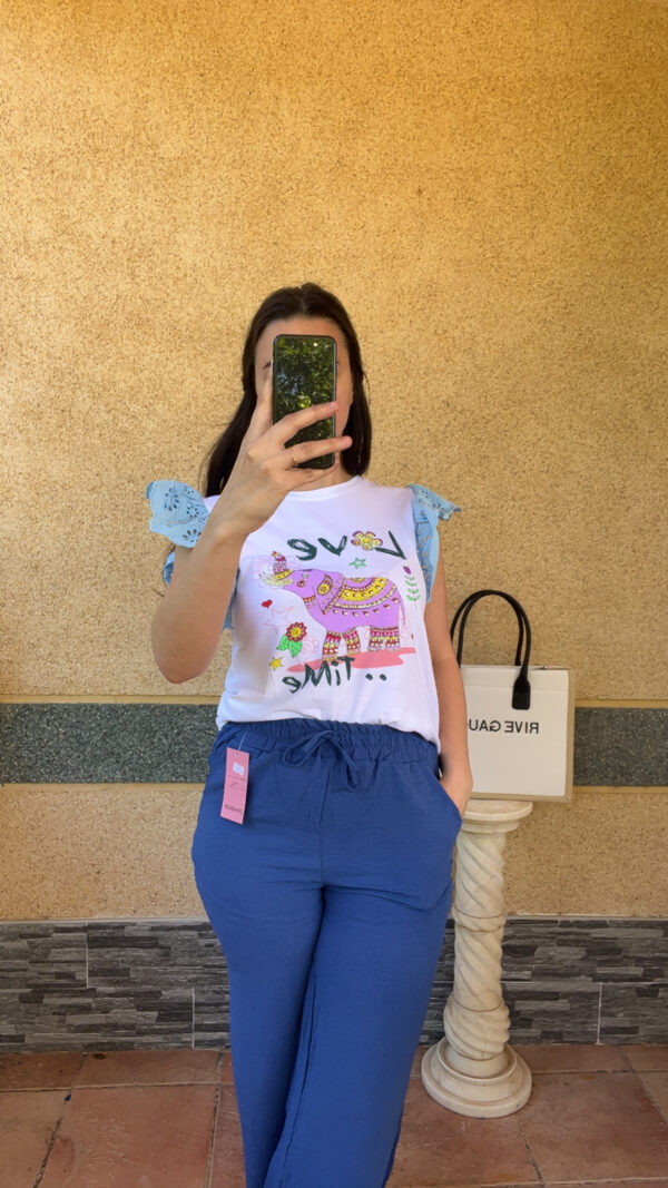 Pantalon bleu Alba – Image 4