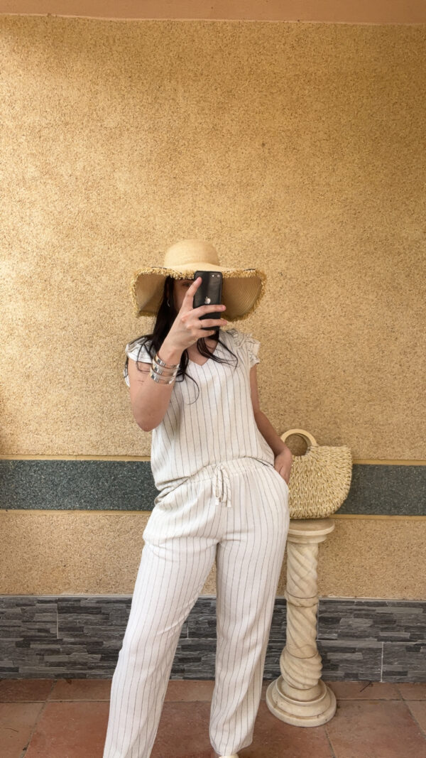 ☀️ Ensemble lin "Linéa Chic" – Haut & Pantalon – Image 2