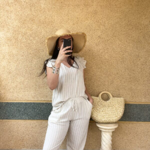 ☀️ Ensemble lin "Linéa Chic" – Haut & Pantalon
