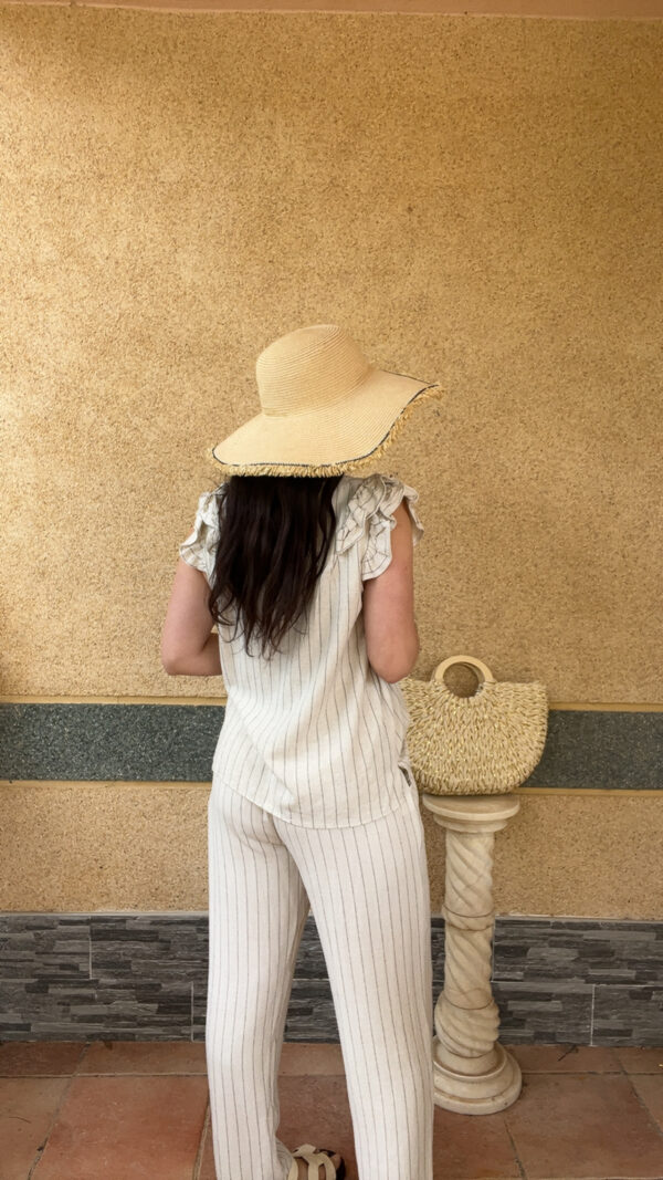 ☀️ Ensemble lin "Linéa Chic" – Haut & Pantalon – Image 3